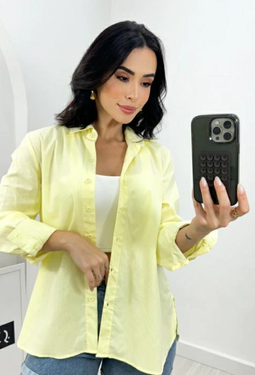 Camisa Amarela Manteiga