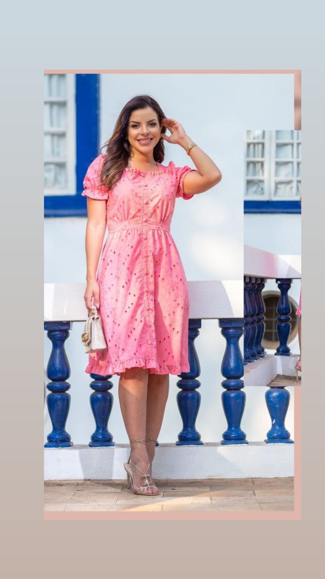 Vestido Laise Rosa